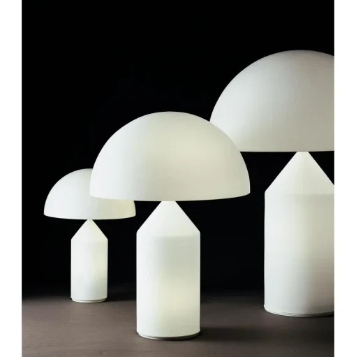 Oluce Atollo 238 Bordlampe 25 cm Sort