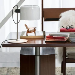 Oluce Coupé 2202 Bordlampe Hvid