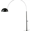 Oluce Coupé 3320R Gulvlampe Sort