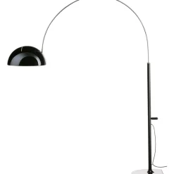 Oluce Coupé 3320R Gulvlampe Sort