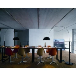 Oluce Coupé 3320R Gulvlampe Sort