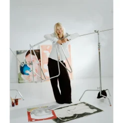 Pedestal Bloom Tv-Stander Krom