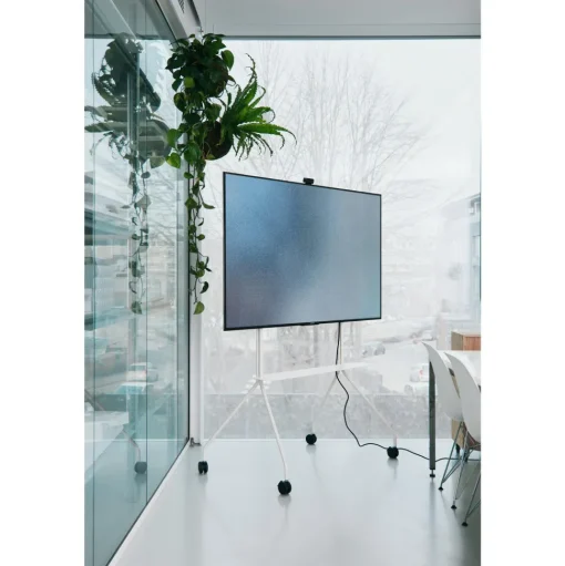 Pedestal Moon Pro TV Stander Pearl