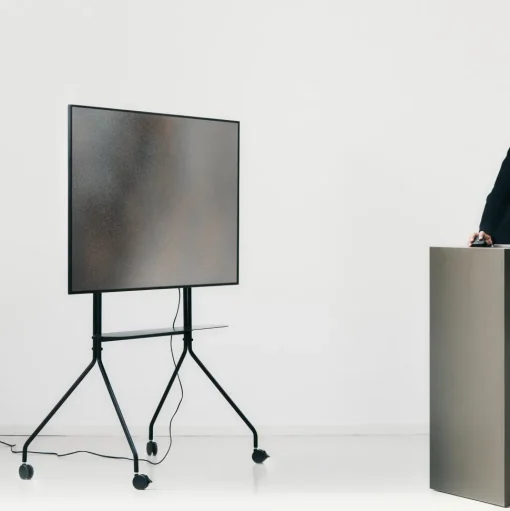 Pedestal Moon Pro TV Stander Pearl