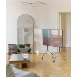 Pedestal Moon Rollin' Tall TV-Stander Pearl