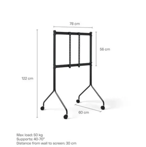 Pedestal Moon Rollin' Tall TV-Stander Ultra Marine