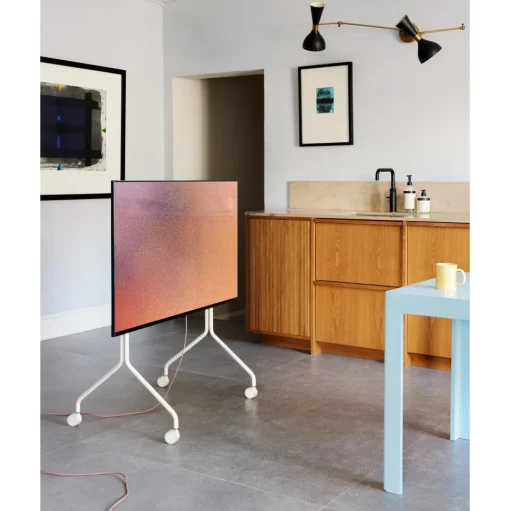 Pedestal Moon Rollin' TV Stander Pearl