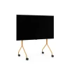 Pedestal Moon Rollin' TV Stander Apricot