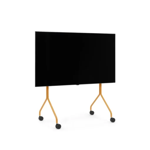 Pedestal Moon Rollin' TV Stander Apricot