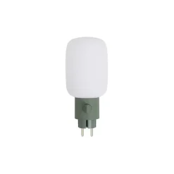 Pedestal Plug-In Lampe Skárm Mossy Green
