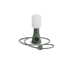 Pedestal Plug-In Lampe Skárm Mossy Green