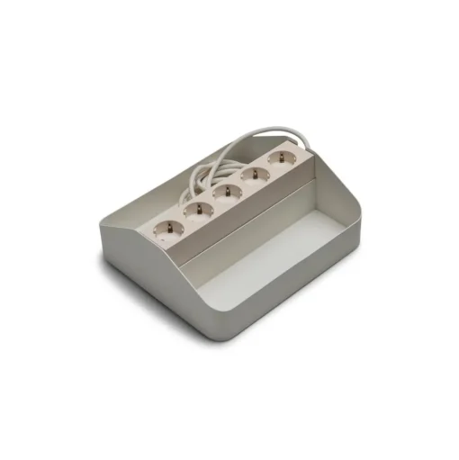 Pedestal Power Tray Double Pearl