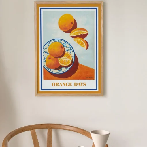 Peléton Orange Days 70x100 Plakat