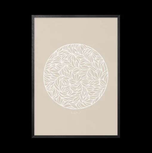 Peléton Papercut 05 Beige 50x70 Plakat