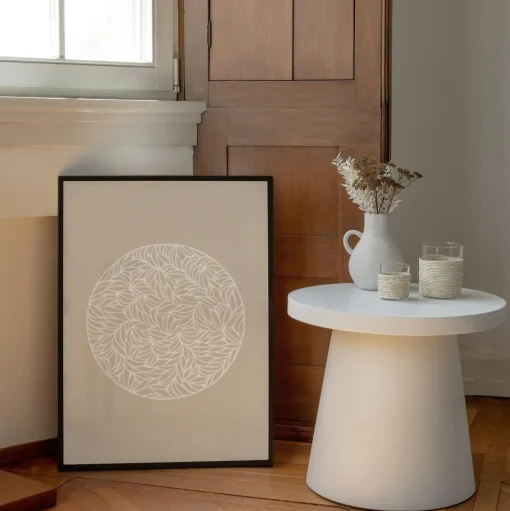 Peléton Papercut 05 Beige 50x70 Plakat