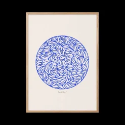 Peléton Papercut 05 Blue 50x70 Plakat