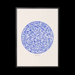 Peléton Papercut 05 Blue 50x70 Plakat