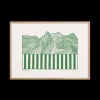 Peléton Papercut 04 Green 50x70 Plakat
