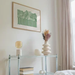 Peléton Papercut 04 Green 50x70 Plakat