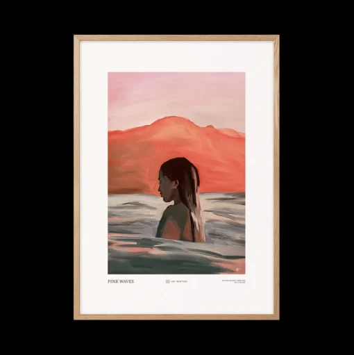 Peléton Pink Waves 50x70 Plakat
