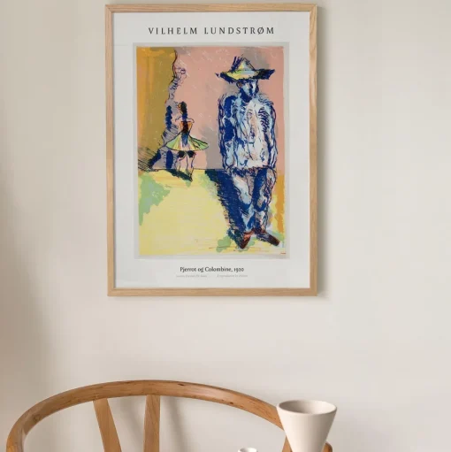 Peléton Pjerrot og Colombine 70x100 Plakat