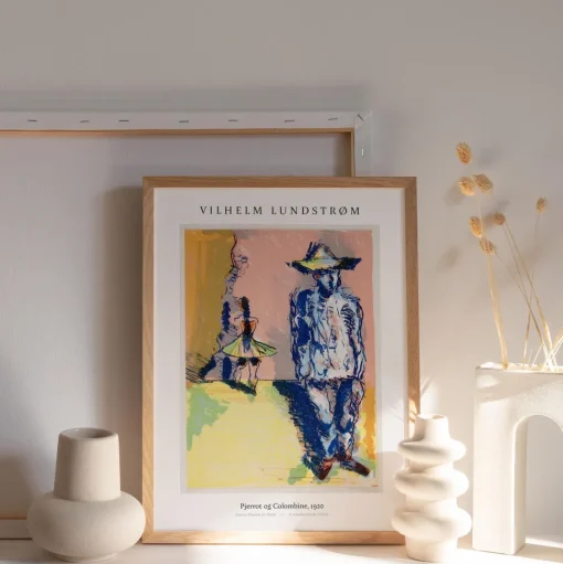 Peléton Pjerrot og Colombine 70x100 Plakat