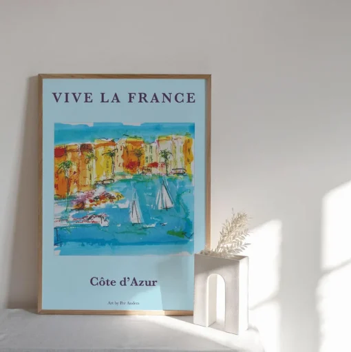 Peléton Vive La France 50x70 Plakat
