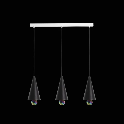 Petite Friture CHERRY LED Pendel System Lineár 3 Stk. Lille Sort