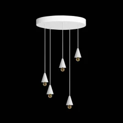 Petite Friture CHERRY LED Pendel System Rund 5 Stk. Ekstra Lille Hvid