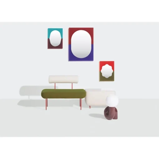 Petite Friture Wander Spejl 40x55 Vermilion/Khaki