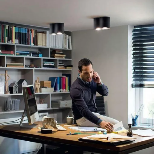 Philips Hue Pillar Dobbel Spot Sort
