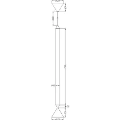 Pholc APOLLO 79 Pendel Sort/Poleret Auminium