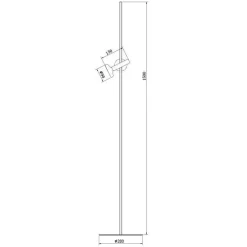 Pholc BLEND Gulvlampe Hvid/Messing