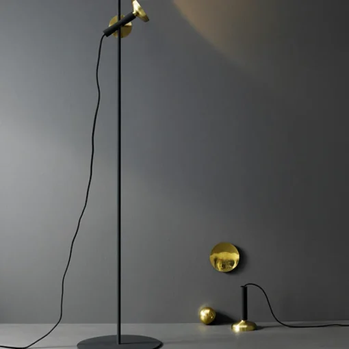 Pholc BLEND Gulvlampe Hvid/Messing