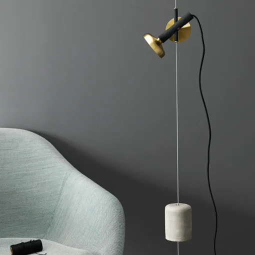 Pholc BLEND Gulvlampe Hvid/Messing