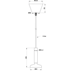 Pholc BLEND Pendel Hvid/Messing