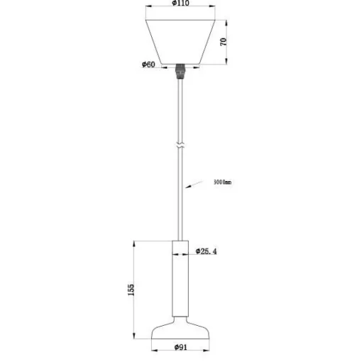 Pholc BLEND Pendel Hvid/Messing