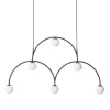 Pholc Bounce 116 Pendel Sort & Hvidt Glas