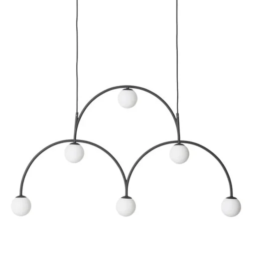 Pholc Bounce 116 Pendel Sort & Hvidt Glas