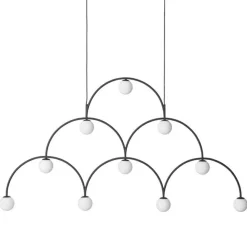 Pholc Bounce 169 Pendel Sort & Hvidt Glas
