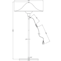 Pholc HANS Gulvlampe Sort