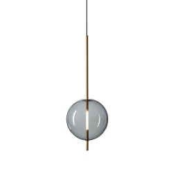 Pholc Kandinsky 30 Pendel Røget Gråt Glas & Messing