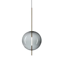 Pholc Kandinsky 45 Pendel Røget Gråt Glas & Messing