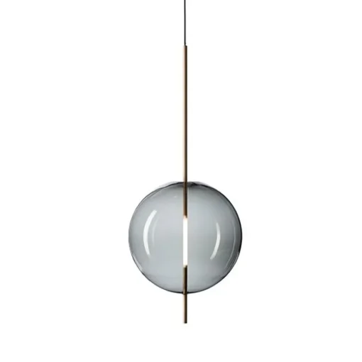 Pholc Kandinsky 45 Pendel Røget Gråt Glas & Messing