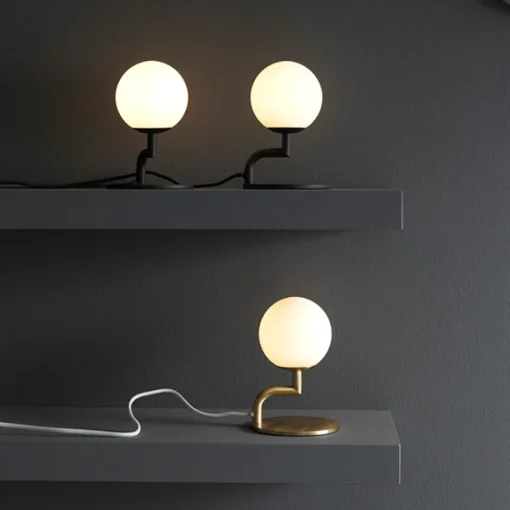 Pholc MOBIL Bordlampe Sort/Opal
