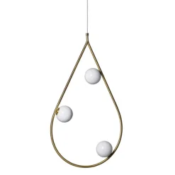 Pholc PEARLS 80 Pendel Messing/Blank Opal