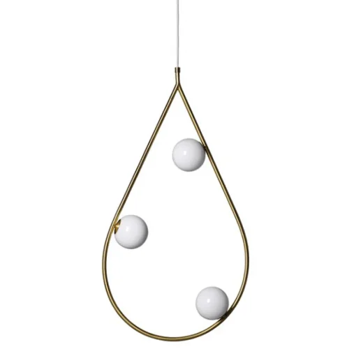 Pholc PEARLS 80 Pendel Messing/Blank Opal