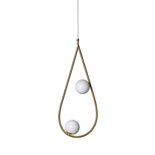 Pholc PEARLS 65 Pendel Messing/Blank Opal