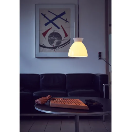 Piet Hein Bikube 290P Pendel Opal med Sort Ledning