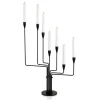 Piet Hein Karlsvognen Lysestage H63 cm Sort